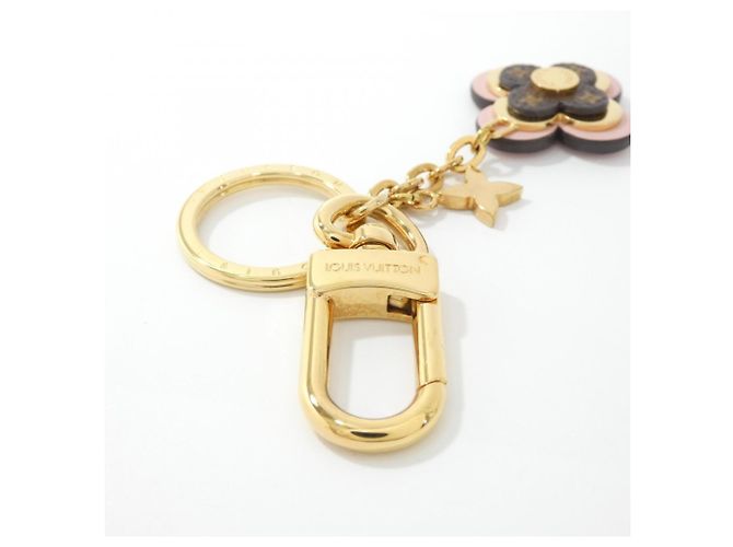 Portachiavi Louis Vuitton Monogram O'Elder Blooming Flower BB Rosa D'oro - vista 5