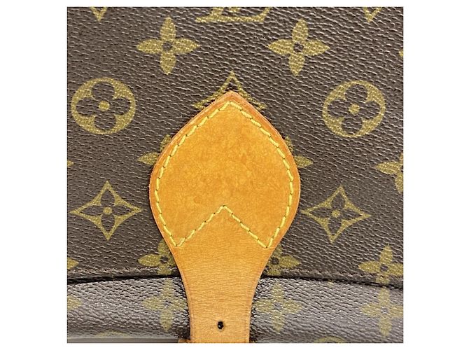Borsa a Spalla Louis Vuitton Monogram Cartouchiere MM Marrone - vista 14