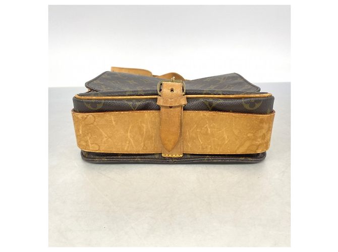 Borsa a Spalla Louis Vuitton Monogram Cartouchiere MM Marrone - vista 3
