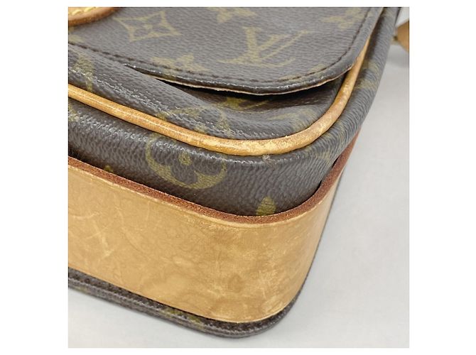 Borsa a Spalla Louis Vuitton Monogram Cartouchiere MM Marrone - vista 6