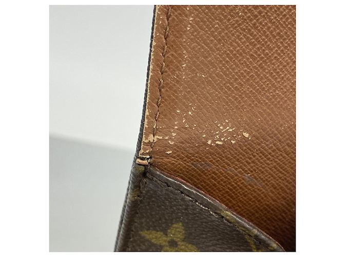 Borsa a Spalla Louis Vuitton Monogram Cartouchiere MM Marrone - vista 7