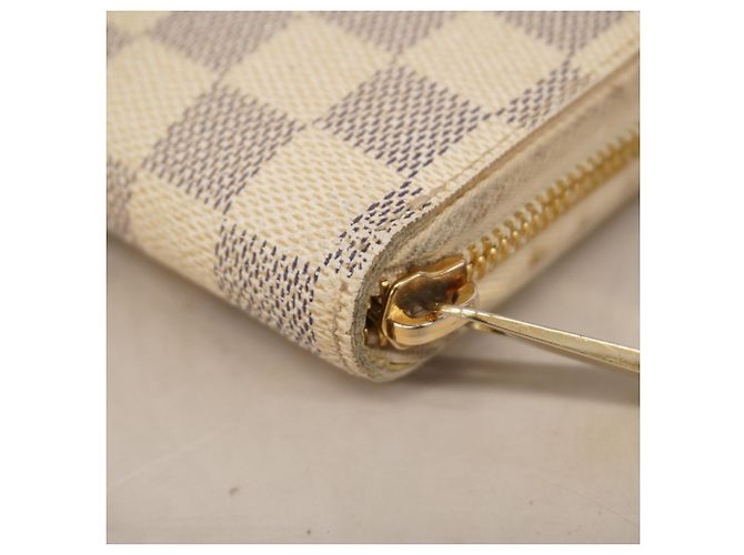 Cartera Zippy Louis Vuitton Damier Azur Blanco - vista 5