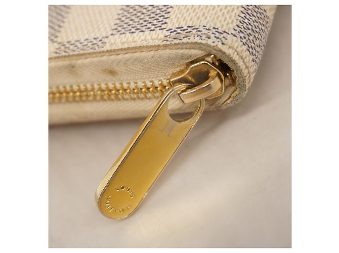 Cartera Zippy Louis Vuitton Damier Azur Blanco - vista 7