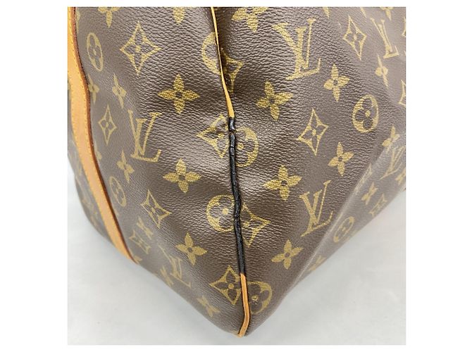 Louis Vuitton Boston Monogram Keepall Bandoulière 55 Marrone - vista 13