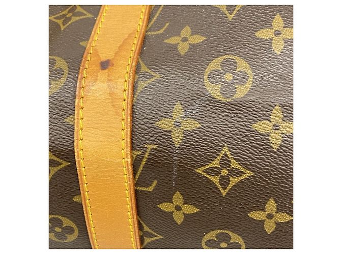 Louis Vuitton Boston Monogram Keepall Bandoulière 55 Marrone - vista 17