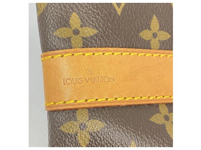 Louis Vuitton Boston Monogram Keepall Bandoulière 55 Marrone - vista 5
