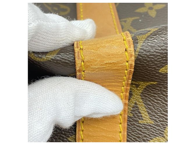 Louis Vuitton Boston Monogram Keepall Bandoulière 55 Marrone - vista 7