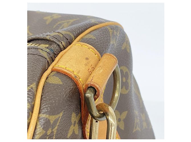 Louis Vuitton Boston Monogram Keepall Bandoulière 55 Marrone - vista 8