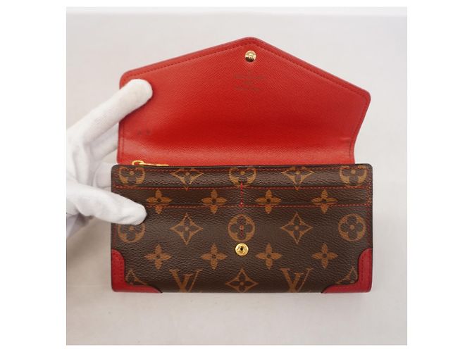 Louis Vuitton Monogram Portefeuille Sarah Retiro Long Wallet Fuschia - vista 7