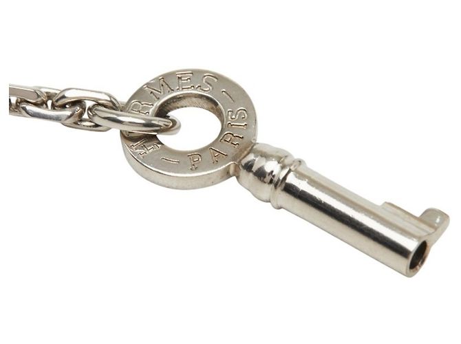 Hermès Hermes Cadena Schlüsselanhänger Schalring Silber - Ansicht 3