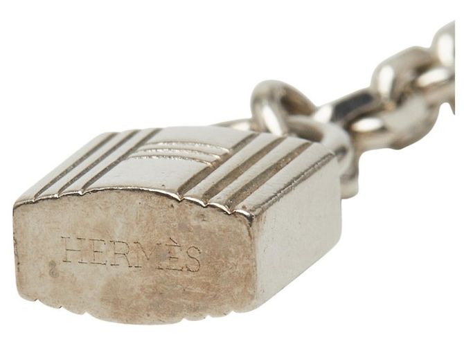 Hermès Hermes Cadena Schlüsselanhänger Schalring Silber - Ansicht 4