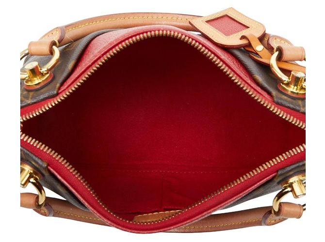 Bolso Louis Vuitton Monogram V Tote BB Castaño Fucsia Monograma - vista 10