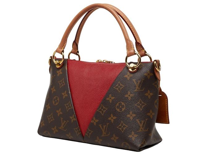Bolso Louis Vuitton Monogram V Tote BB Castaño Fucsia Monograma - vista 2