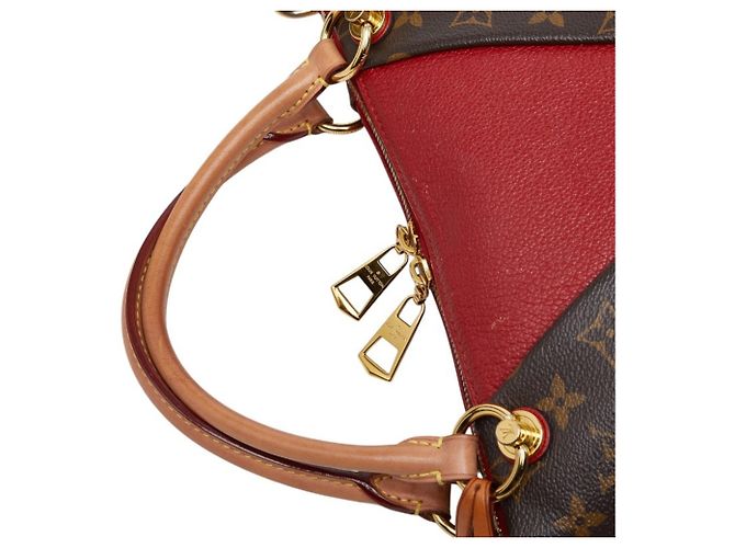 Bolso Louis Vuitton Monogram V Tote BB Castaño Fucsia Monograma - vista 9