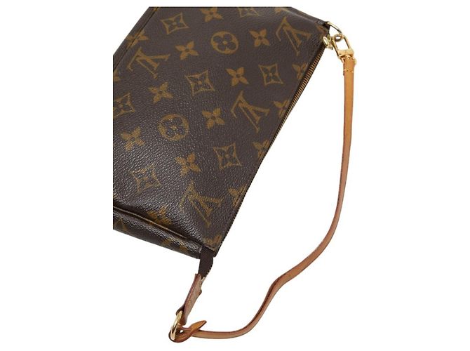 Borsa Louis Vuitton Monogram Pochette Accessoires Marrone Monogramma - vista 8