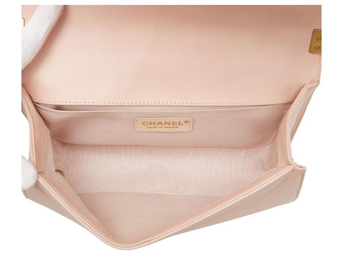 Bolso de hombro de tweed rosa Chanel - vista 12