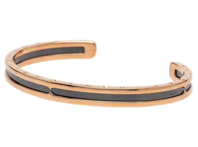 Bulgari Bracciale charm in oro rosa 18K e ceramica nera Bvlgari Nero D'oro - vista 2