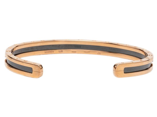 Bulgari Bracciale charm in oro rosa 18K e ceramica nera Bvlgari Nero D'oro - vista 3