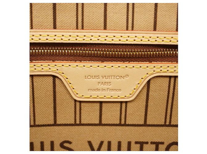 Borsa Tote Louis Vuitton Monogram Neverfull MM Marrone - vista 5