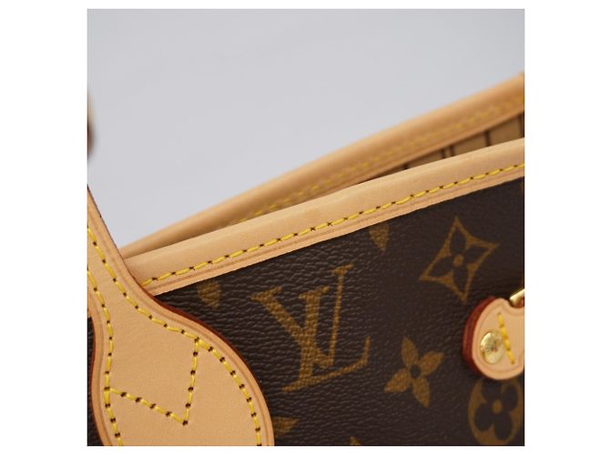 Borsa Tote Louis Vuitton Monogram Neverfull MM Marrone - vista 6