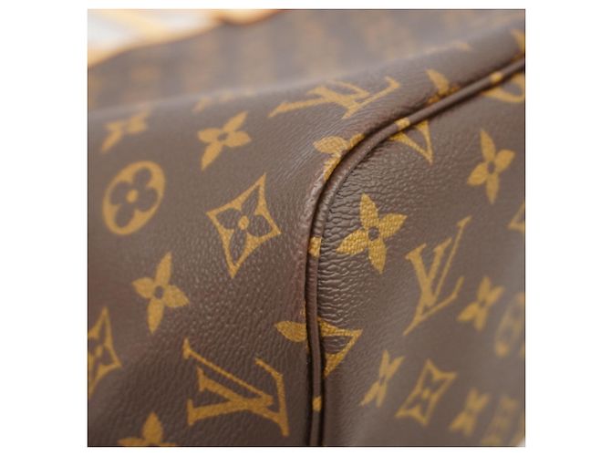 Borsa Tote Louis Vuitton Monogram Neverfull MM Marrone - vista 7
