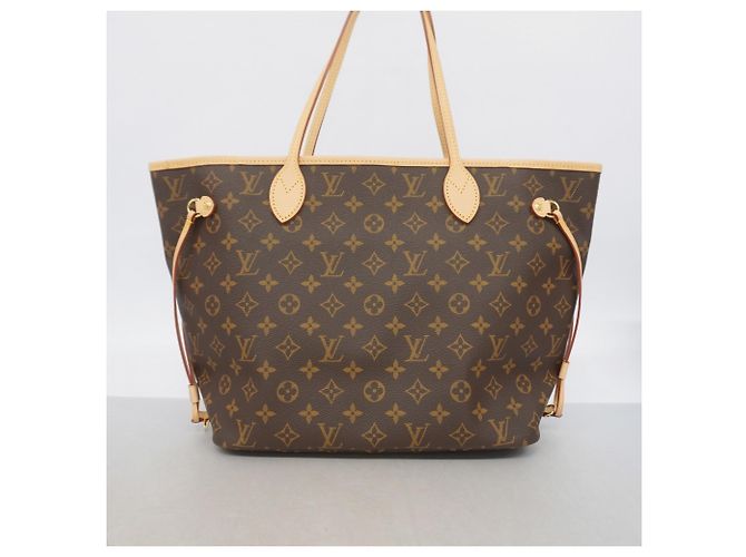 Borsa Tote Louis Vuitton Monogram Neverfull MM Marrone - vista 9