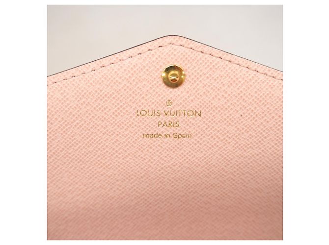 Portafoglio lungo Sarah Damier Louis Vuitton Rosa - vista 4