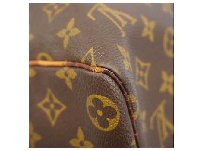 Borsa Louis Vuitton Boston Monogram Keepall 45 Marrone - vista 11