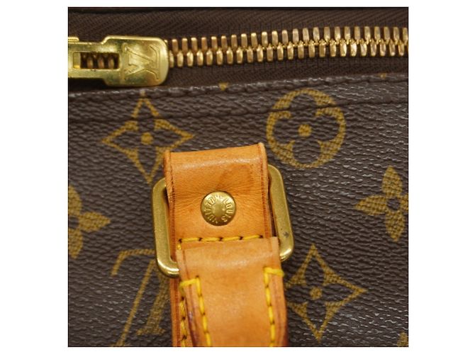 Borsa Louis Vuitton Boston Monogram Keepall 45 Marrone - vista 14