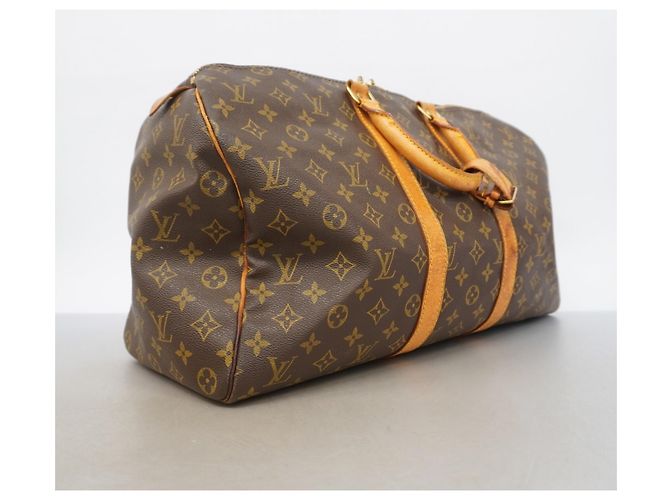 Borsa Louis Vuitton Boston Monogram Keepall 45 Marrone - vista 2