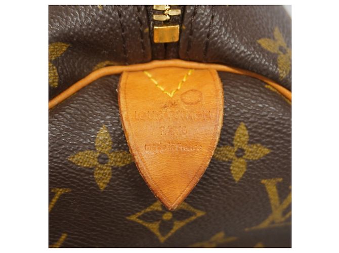 Borsa Louis Vuitton Boston Monogram Keepall 45 Marrone - vista 5