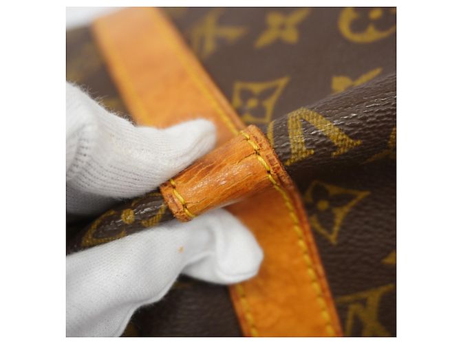 Borsa Louis Vuitton Boston Monogram Keepall 45 Marrone - vista 7
