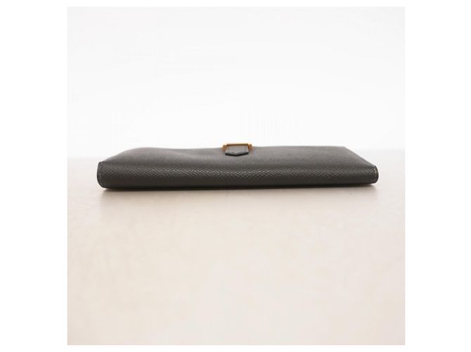 Cartera larga Hermès Bearn Soufflet Negro - vista 2