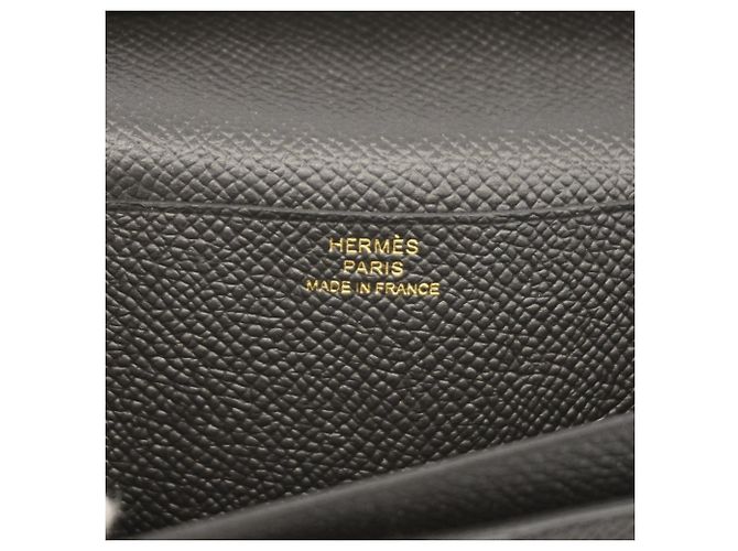 Cartera larga Hermès Bearn Soufflet Negro - vista 4