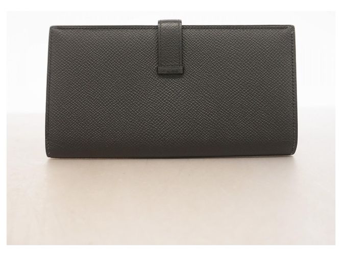 Cartera larga Hermès Bearn Soufflet Negro - vista 7