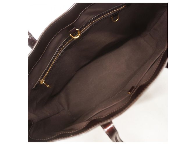 Borsa Tote Louis Vuitton Vernis Wilshire MM Bordò - vista 4