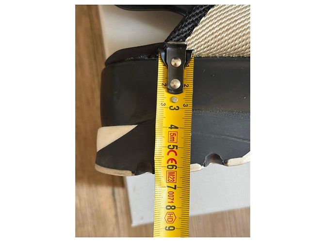 Marni Sandali con zeppa pelle e tessuto Nero Beige - vista 6