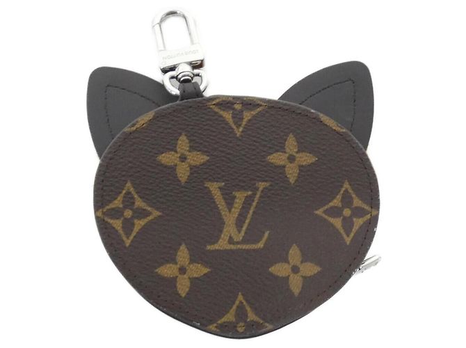 Louis Vuitton Monogram Accessorio Charm LV Fox M03407 Marrone Arancione - vista 2