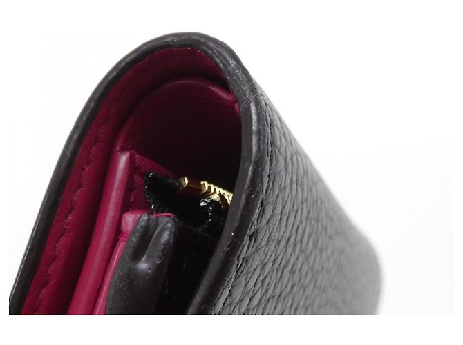 Cartera Louis Vuitton Portefeuille Capucines Compact Negro Rosa - vista 4