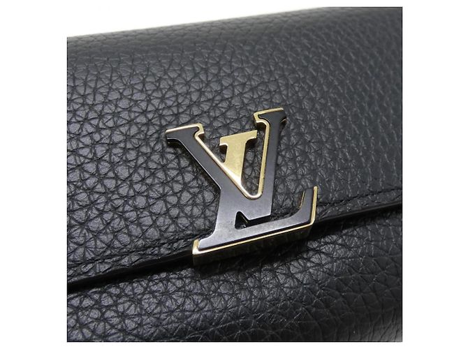 Cartera Louis Vuitton Portefeuille Capucines Compact Negro Rosa - vista 5