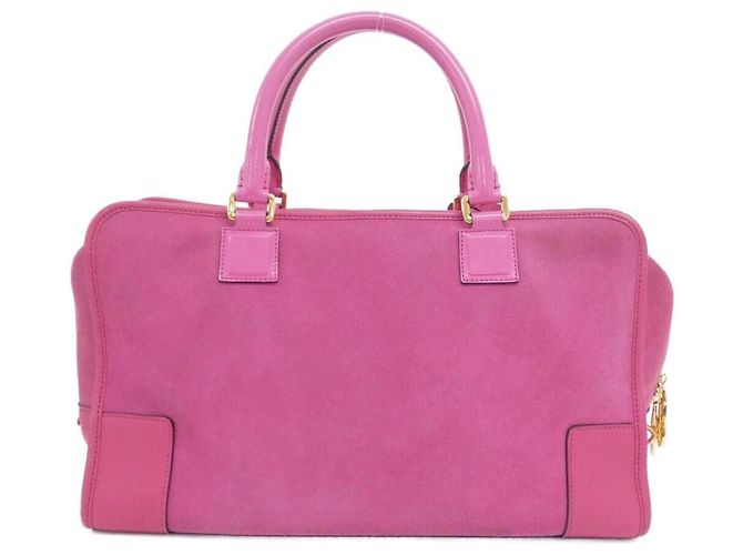Borsa Loewe Amazona 36cm Rosa - vista 2