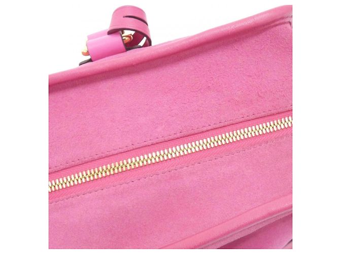 Borsa Loewe Amazona 36cm Rosa - vista 7