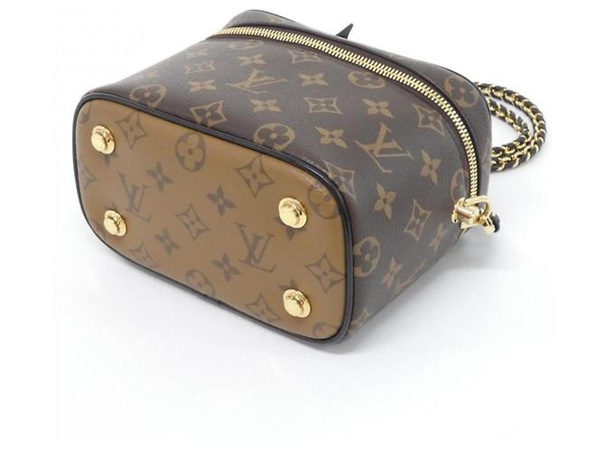 Borsa Louis Vuitton Monogram Vanity PM Marrone - vista 3