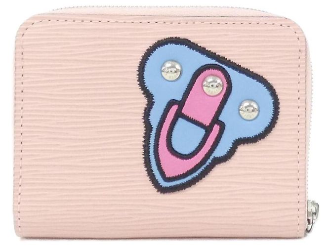 Louis Vuitton Epi Zippy Münzbeutel Braun Pink - Ansicht 2