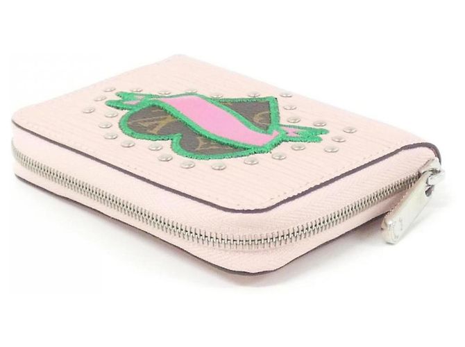Louis Vuitton Epi Zippy Münzbeutel Braun Pink - Ansicht 3
