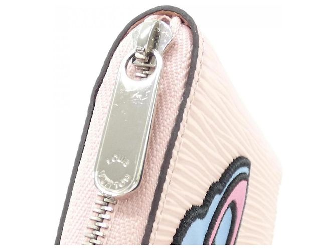 Louis Vuitton Epi Zippy Münzbeutel Braun Pink - Ansicht 4