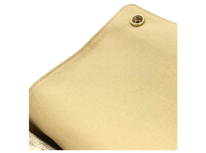 Borsa a tracolla Louis Vuitton Damier Azur Naviglio Bianco Blu D'oro - vista 10