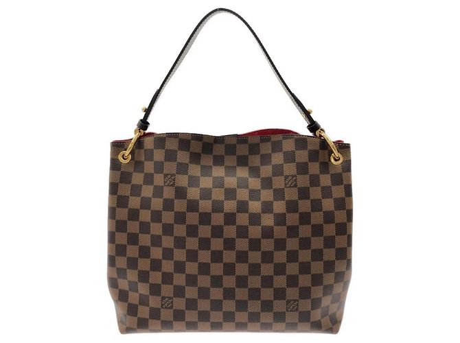Borsa a Spalla Louis Vuitton Damier Graceful PM Marrone - vista 2