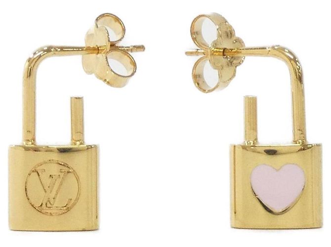 Orecchini Louis Vuitton Caduna Heart Marrone D'oro - vista 2