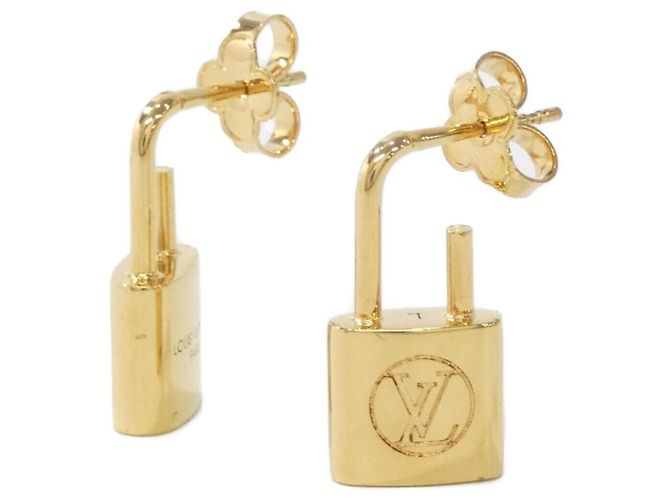 Orecchini Louis Vuitton Caduna Heart Marrone D'oro - vista 3